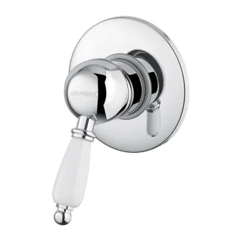 Baterie argintie pentru dus incastrata (1 iesire) Kirke White - Sapho imagine