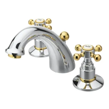 Baterie argintiu-lucioasa/aurie pentru chiuveta Antea - Sapho imagine