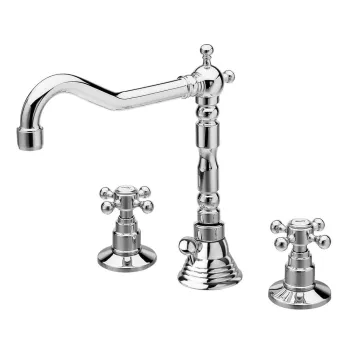 Baterie argintiu-lucios pentru chiuveta Antea - Sapho imagine