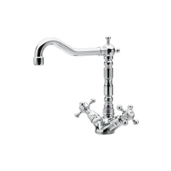 Baterie argintiu-lucios pentru chiuveta inalta Antea - Sapho imagine