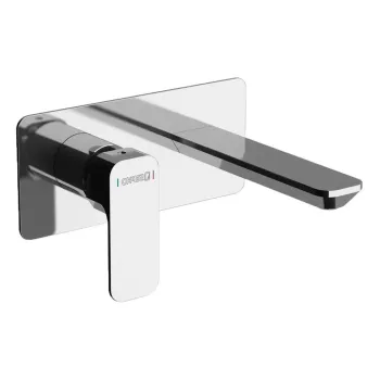 Baterie argintiu-lucios pentru chiuveta incastrata (1 iesire) Spy - Sapho imagine