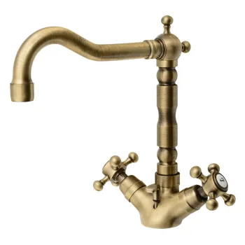 Baterie in culoarea bronz pentru chiuveta inalta Antea - Sapho imagine