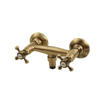 Baterie in culoarea bronz pentru dus cu montare pe perete (1 iesire) Antea - Sapho imagine