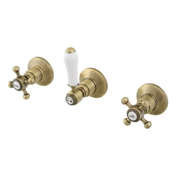 Baterie in culoarea bronz pentru dus incastrata (2 iesiri) Antea - Sapho imagine