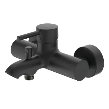 Baterie negru-mat pentru cada/cu montare pe perete Silk Black - Ideal Standard imagine