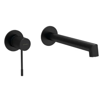 Baterie negru-mat pentru chiuveta incastrata (1 iesire) Solaris - Sapho imagine