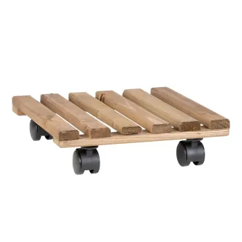 Baza mobila pentru ghiveci din lemn (inaltime 8 cm) - Esschert Design imagine