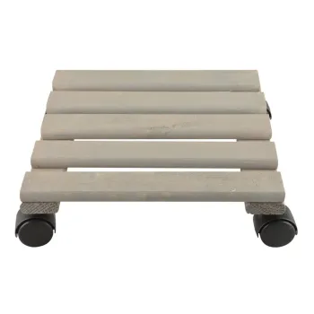 Baza mobila pentru ghiveci din lemn (inaltime 8 cm) - Esschert Design imagine