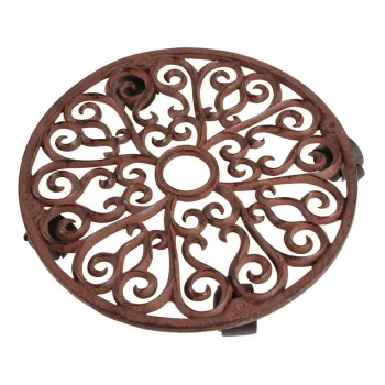 Baza mobila pentru ghiveci din metal o 34,5 cm Ornament - Esschert Design imagine