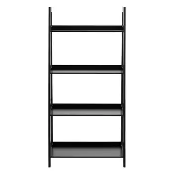 Biblioteca Actona Wally, inaltime 130 cm, negru imagine