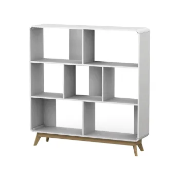 Biblioteca alba 122x126 cm Caitlin - Storaa imagine