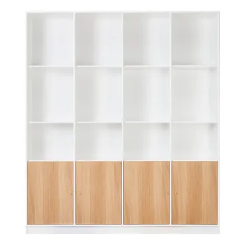 Biblioteca alba cu aspect de stejar 176x199 cm Mistral - Hammel Furniture imagine