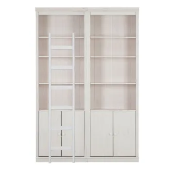 Biblioteca alba din lemn de pin 148x223 cm Anita - Storaa imagine