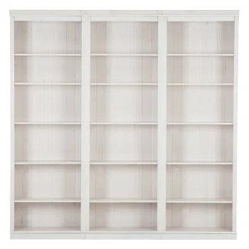 Biblioteca alba din lemn de pin 222x223 cm Anita - Storaa imagine