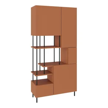 Biblioteca caramizie 84x175 cm Perla - Marckeric imagine