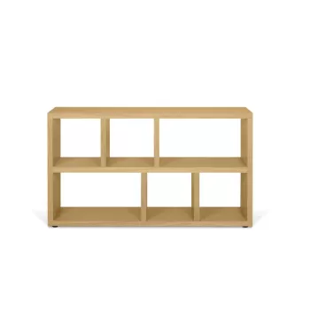 Biblioteca cu aspect de lemn de stejar TemaHome Berlin, 150 x 83 cm imagine