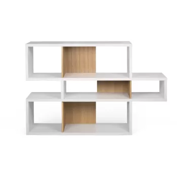 Biblioteca cu detalii in decor de lemn de stejar TemaHome London Small, 156 x 100 cm imagine