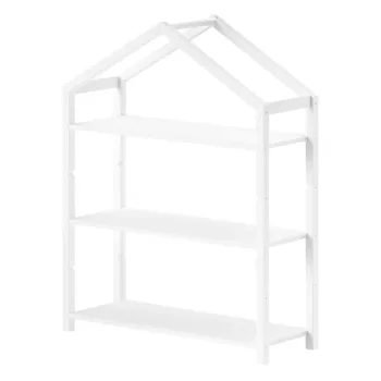 Biblioteca de copii alba din lemn de pin 111x141x40 cm Dallas - Vipack imagine