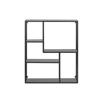 Biblioteca de perete Actona Seaford, negru imagine