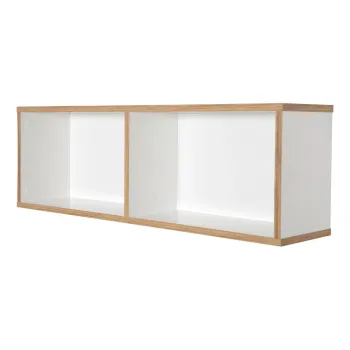 Biblioteca de perete pentru copii alba 90x29 cm Finn - Roba imagine