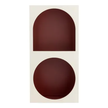 Biblioteca de perete rosie/alba 30x60 cm Graphia - Bloomingville imagine