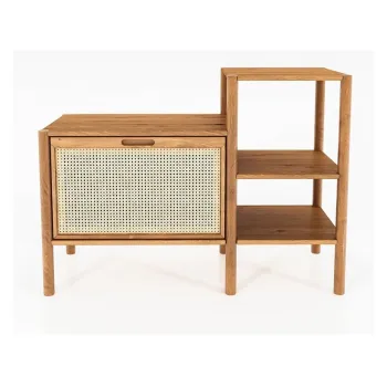 Biblioteca din lemn de stejar 115x86 cm Pola - The Beds imagine