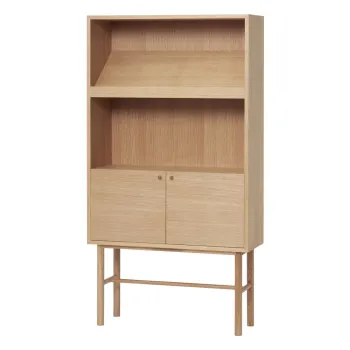 Biblioteca din lemn de stejar 80x150 cm Archive - Hubsch imagine