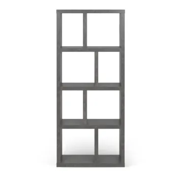 Biblioteca gri cu aspect de beton 70x159 cm Berlin - TemaHome imagine
