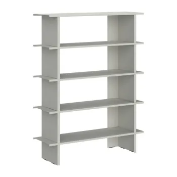 Biblioteca gri deschis din metal 120x156x37 cm Hes - noo.ma imagine