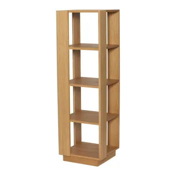 Biblioteca in culoare naturala cu aspect de lemn de stejar 45x140x45 cm Merge - Hubsch imagine