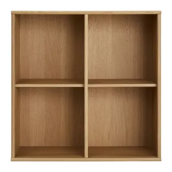 Biblioteca in culoare naturala cu aspect de lemn de stejar suspendata 70x70 cm Mistral - Hammel Furniture imagine