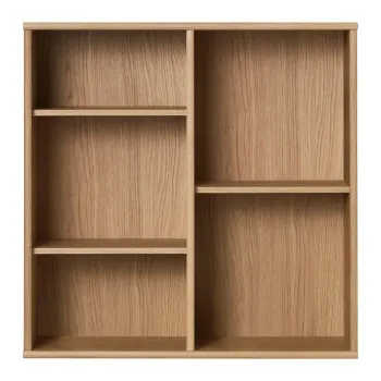 Biblioteca in culoare naturala cu aspect de lemn de stejar suspendata 70x70 cm Mistral - Hammel Furniture imagine