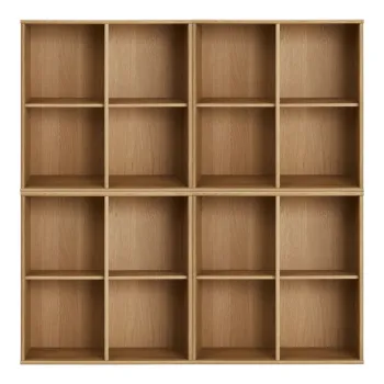 Biblioteca in culoare naturala cu aspect de lemn de stejar suspendata 70x70 cm Mistral - Hammel Furniture imagine