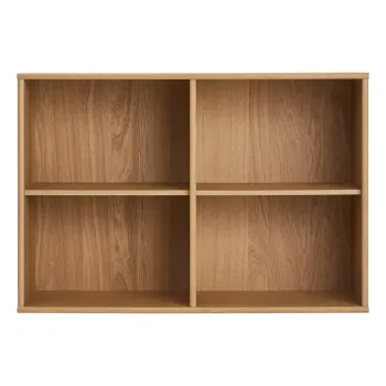 Biblioteca in culoare naturala cu aspect de lemn de stejar suspendata 89x61 cm Mistral - Hammel Furniture imagine