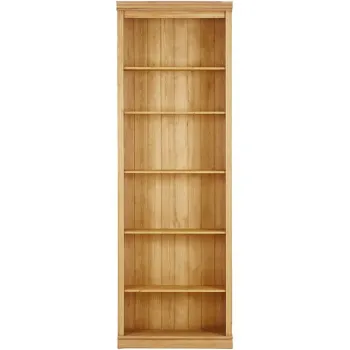 Biblioteca in culoare naturala din lemn de pin 74x223x37 cm Anita - Storaa imagine