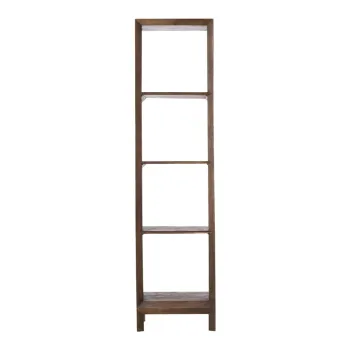 Biblioteca in culoare naturala din lemn masiv de mango 48x190 cm Sondrio - Light & Living imagine