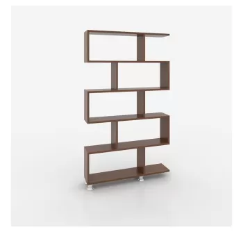 Biblioteca in decor de lemn de nuc Garetto Nilufer imagine