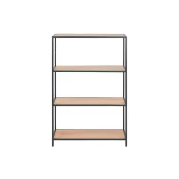 Biblioteca in decor de stejar salbatic Actona Seaford, 77 x 114 cm imagine