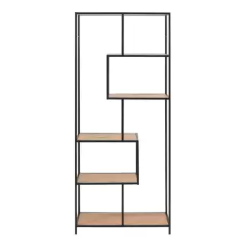 Biblioteca in decor de stejar salbatic Actona Seaford, 77 x 185 cm imagine