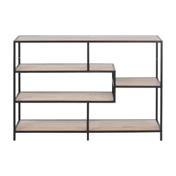 Biblioteca in decor de stejar sonoma Actona Seaford, 114 x 78 cm imagine