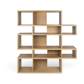 Biblioteca in decor de stejar TemaHome London, 34 x 160 cm imagine