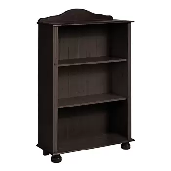 Biblioteca joasa din lemn de pin Storaa Ella, maro inchis imagine