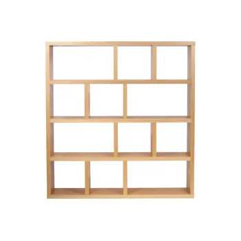 Biblioteca maro cu aspect de lemn de stejar 150x159 cm Berlin - TemaHome imagine