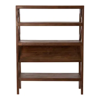 Biblioteca maro din lemn de acacia 120x160 cm Yuki - Light & Living imagine