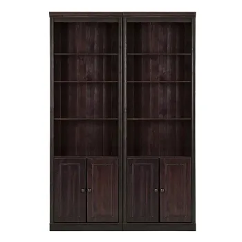 Biblioteca maro din lemn de pin 148x223 cm Anita - Storaa imagine