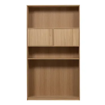 Biblioteca modulara cu aspect de lemn de stejar 110x199 cm Modulair - vtwonen imagine
