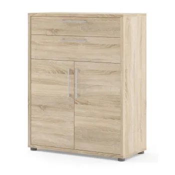 Biblioteca modulara cu aspect de lemn de stejar 89x113 cm Prima - Tvilum imagine