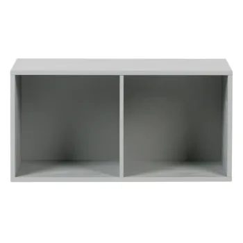 Biblioteca modulara gri din lemn de pin 81x41 cm Vt - vtwonen imagine