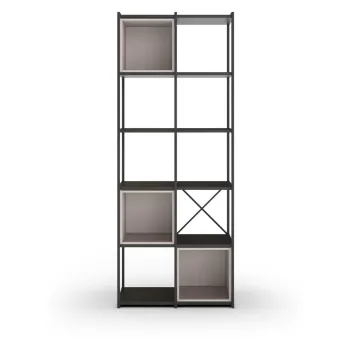 Biblioteca neagra/crem 71x179 cm Anya - Marckeric imagine