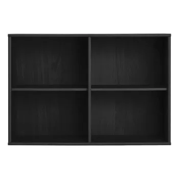 Biblioteca neagra cu aspect de lemn de frasin suspendata 89x61 cm Mistral - Hammel Furniture imagine